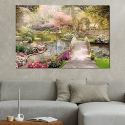 Pond Bridge - NicheCanvas