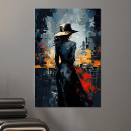 Dusk Enigma in Monochrome - NicheCanvas