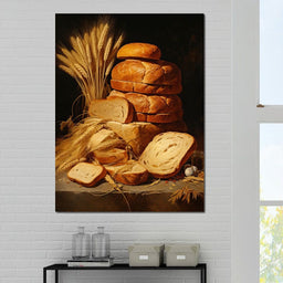 Feast of Wood and Bread - NicheCanvas
