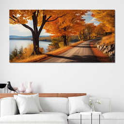 Lone Fall Road - NicheCanvas
