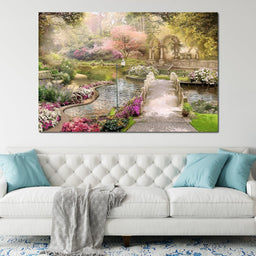 Pond Bridge - NicheCanvas