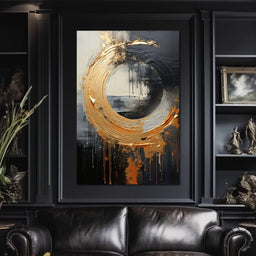 Abyssal Gold Embrace - Tanni Cylon - NicheCanvas