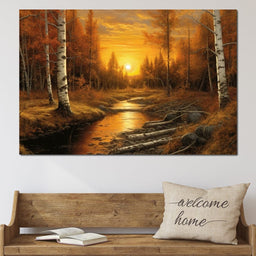 Silver Birch Forest - NicheCanvas