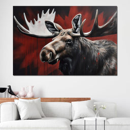 Canadian Moose - NicheCanvas
