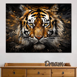 Midnight Tiger Majesty - NicheCanvas