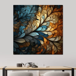 Mosaic Leaf Dreamscape - NicheCanvas