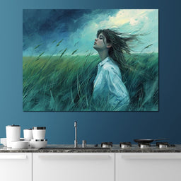 Zephyr's Embrace in Verdure - NicheCanvas