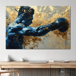 Azure Pugilist Unleashed - NicheCanvas