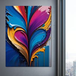 Colorful Love 02 - Johanjjf - NicheCanvas