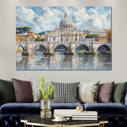 Eternal Reflections of Rome - NicheCanvas