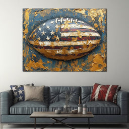 Patriotic Pigskin Overture - NicheCanvas