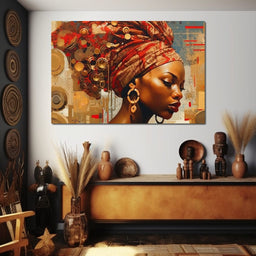 African Portrait Dingane - Sakeem Gibbs - NicheCanvas