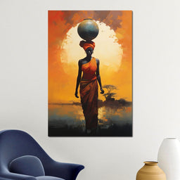 Amber Balance Horizon - NicheCanvas
