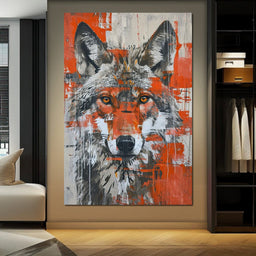 Urban Grey Wolf - NicheCanvas