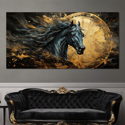 Astral Equine Eclipse - NicheCanvas