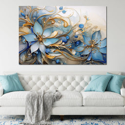 Luminous Floral Bloom - NicheCanvas