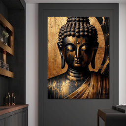 Buddha's Aura of Serenity - NicheCanvas