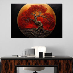 Scarlet Tree - NicheCanvas