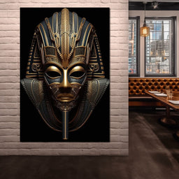 Regal Mask of the Golden Ruler - NicheCanvas