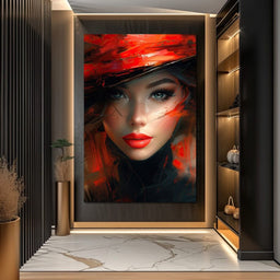 Siren in Rouge Overture - NicheCanvas