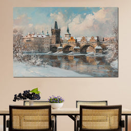 Winters Breath Over Prague - NicheCanvas