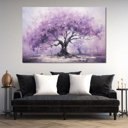 Blossoming Tree in Monochrome - NicheCanvas