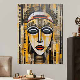 Tribal Mask 04 - Sakeem Gibbs - NicheCanvas