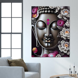 Buddha Face 03 - NicheCanvas
