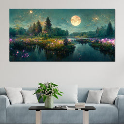 Glittering Lake - NicheCanvas