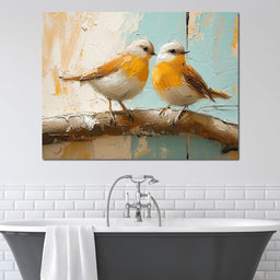 Sunlit Songbird Serenade - NicheCanvas