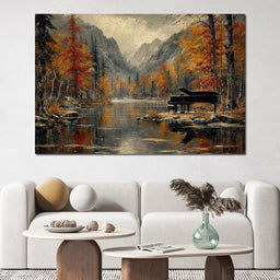 Autumn Serenade Reflections - NicheCanvas