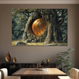 The Glowing Core of Gaia - TooplesArt - NicheCanvas