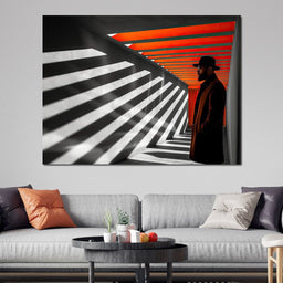 Shadows of Urban Sunrise - NicheCanvas