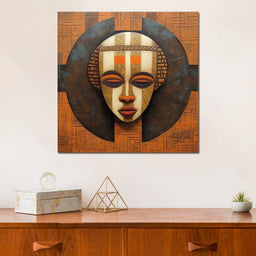 Tribal Mask 12 - Sakeem Gibbs - NicheCanvas