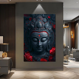 Buddha's Crimson Nirvana - NicheCanvas