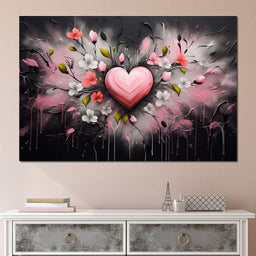 Embracing Petal Heartbeat - NicheCanvas