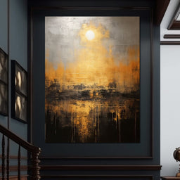 Romantic Gold-Flecked Atmosphere - NicheCanvas