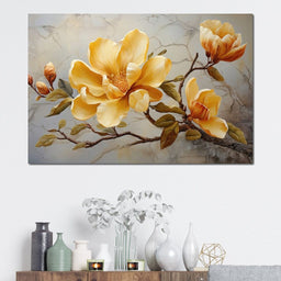 Yellow Magnolia Tree 3 - Wildrose Creations - NicheCanvas