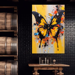 Whimsy of Fluttering Colors - NicheCanvas