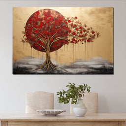 Golden Tree Autumn Symphony - NicheCanvas