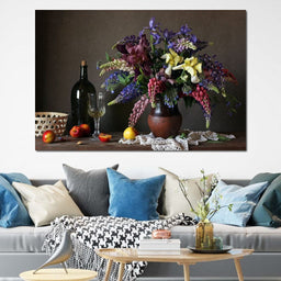 Lupines & Irises - NicheCanvas