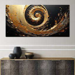 Abyssal Gold Vortex - Tanni Cylon - NicheCanvas