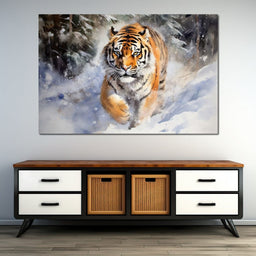 Winter Majesty in Stride - NicheCanvas