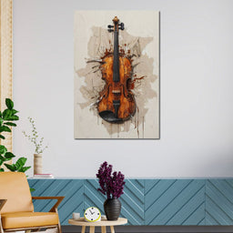 Violin Melody Unfurled  - NicheCanvas