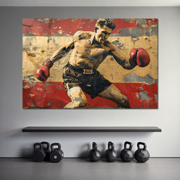 Vintage Boxing Legend - NicheCanvas