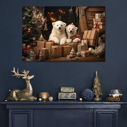 Christmas Spirit Bears - NicheCanvas