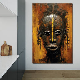 Tribal Mask 16 - Sakeem Gibbs - NicheCanvas