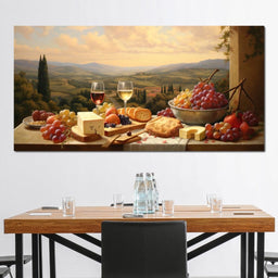 Wine & Cheese Valley - NicheCanvas