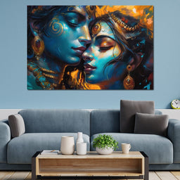 Radha & Krishna Love Story - NicheCanvas