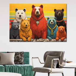 Kaleidoscope of Ursine Majesties - NicheCanvas